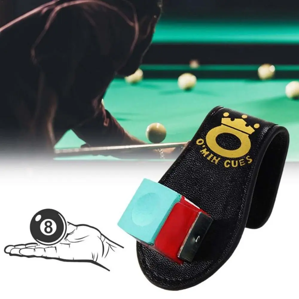 

Billiard Accessories Magnetic Chalk Belt Clip Billiards Cue Chalk Clip Chalk Clip Case Magnetic Chalk Bag Leather Chalk Holder