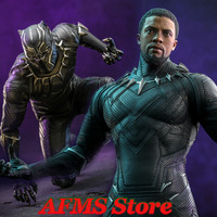 Original HotToys MMS671 1/6 Men Soldier Black Panther Classic Comics Heroes 12Inch Action Figure Model Best Fans Collection