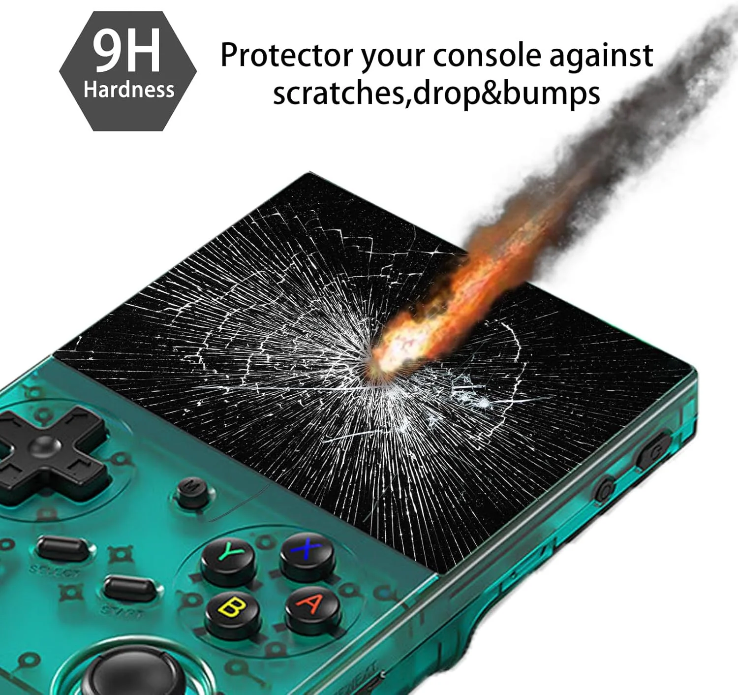 

2 Pcs Tempered Screen Film for Anbernic RG35XX Pro Gaming Console Scratch Resistant Screen Protection Tempered Glass Film