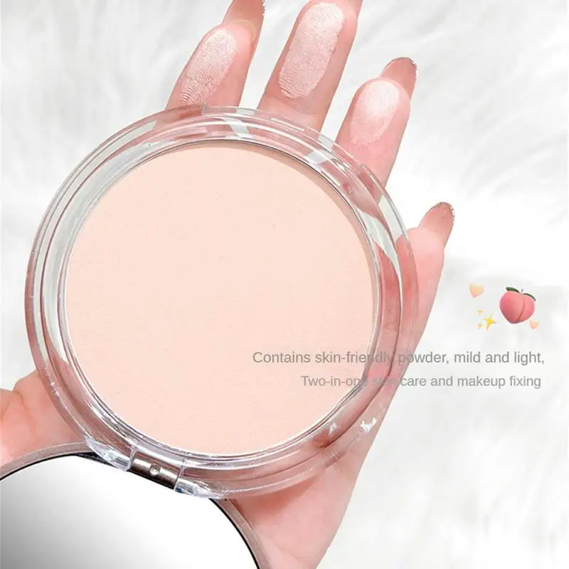 Polvo comprimido de Little Bear, polvo de ajuste de brillo mate, Control de aceite, polvo compacto para la cara, corrector, maquillaje facial, cosméticos