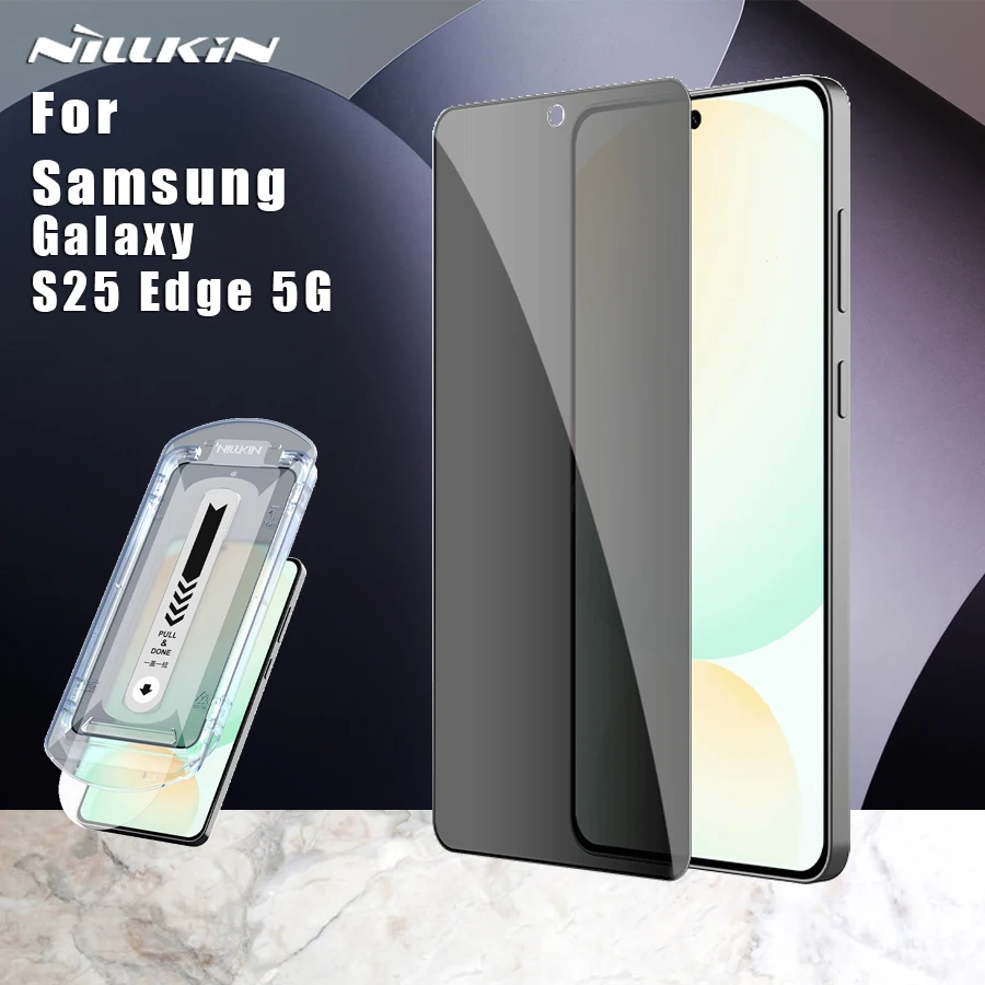 

Nillkin For Samsung Galaxy S25 Edge 5G Guardian Tempered Glass with Dust-Free Box Privacy Full Coverage Screen Protector