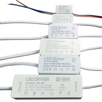 AC85-265V Constant Current Driver 1w 3w 4w 7w 8w 12w 15w 20w 18w 24w 25w 36w LED Driver 300mA  Transformer power supply module