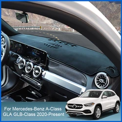 For Mercedes-Benz A B-Class GLA GLB-Class 2020-2024 Auto Dashboard Cover Protective Pad Interior Sunshade Carpet Car Accessories