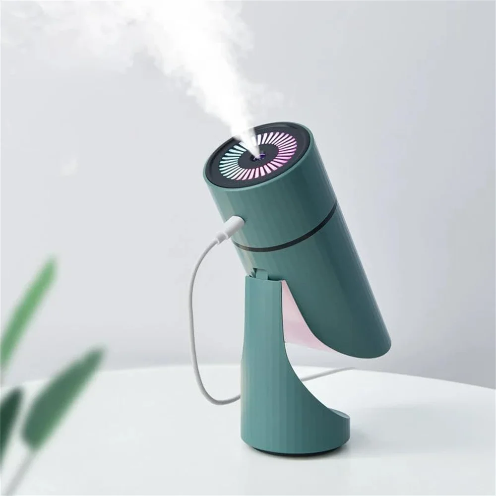 260ML Air Humidifier USB Aromatherapy Diffuser 1000mAh Rechargeable Battery Ultrasonic Cool Mist Maker Quiet Fogger