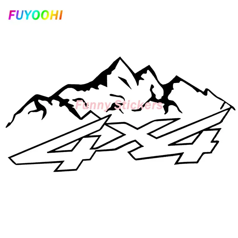 FUYOOHI Exterior/Protection Funny Stickers Car Sticker Vinyl 4X4 Mountain Offroad Fashion Decal Funny Sticker on Car Sticker