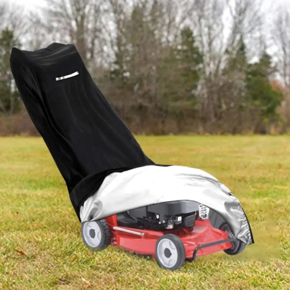 Waterproof Lawn Mower Cover Rainproof Oxford Cloth Garden Mower Cover Universal Size UV Protector Protective Cover