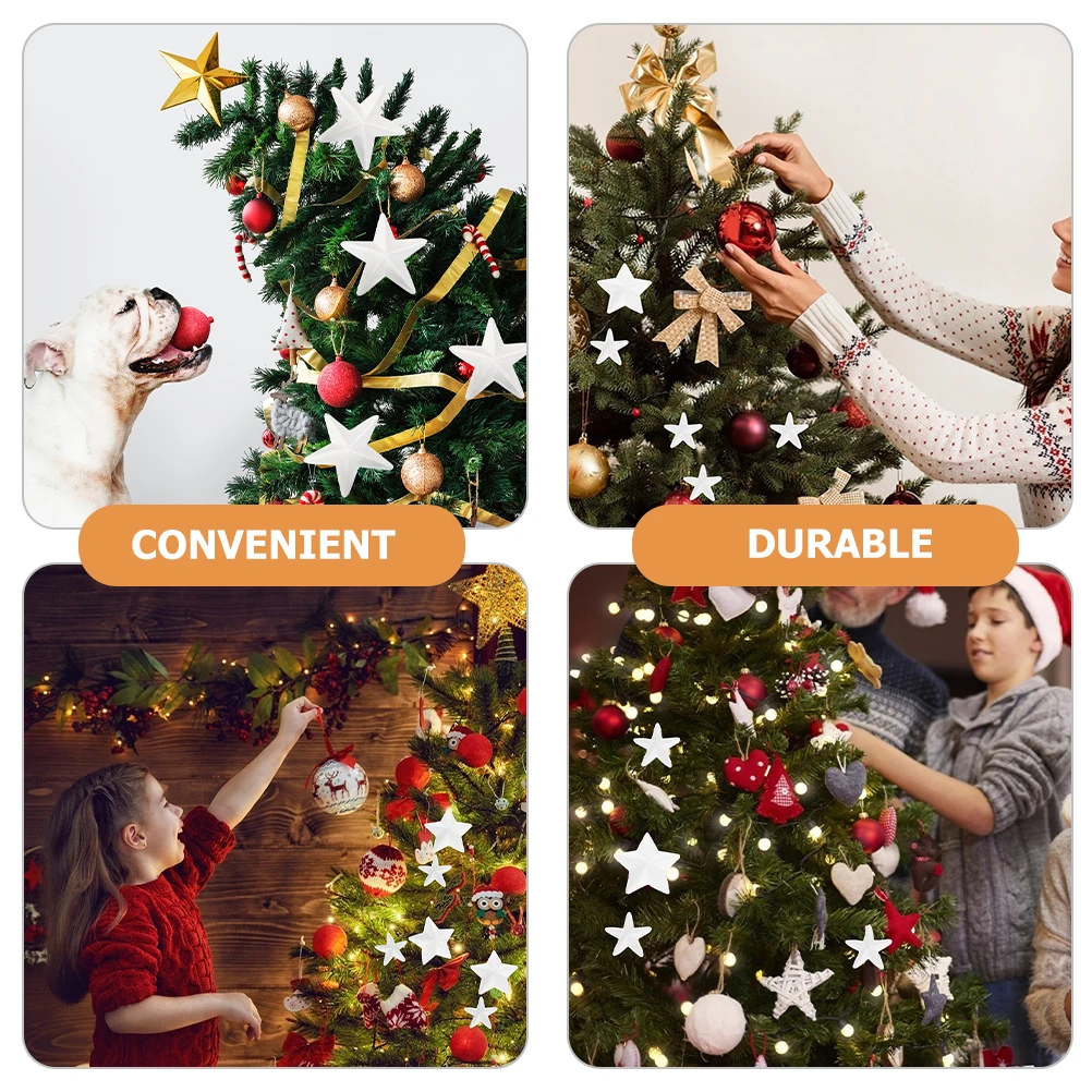 

12Pcs DIY Foam Star Shaped Xmas Tree Ornaments Christmas Party Decorations for Crafting Foams Stars Craft Foams Stars