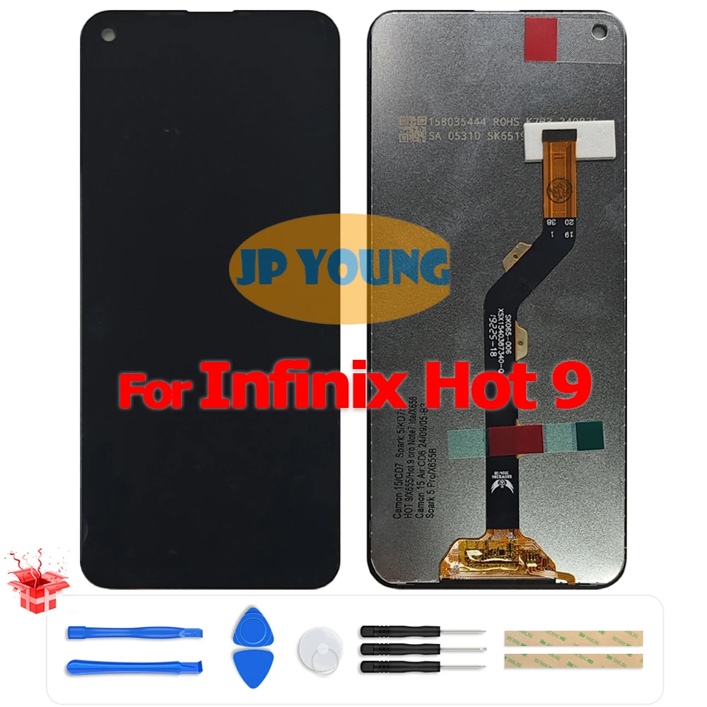 display-lcd-touch-screen-digitizer-da-66-pollici-per-infinix-hot-9-x655c-x655-x655d-ricambio