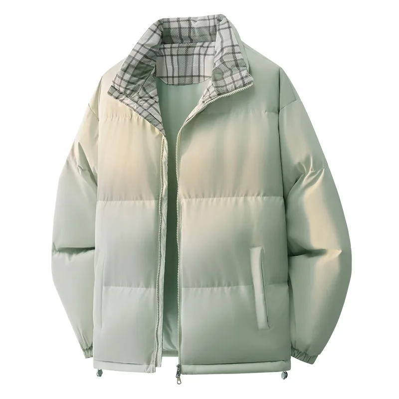 Vestes en coton d'automne et d'hiver, nouvelles vestes en coton épaisses et chaudes pour hommes, veste en coton ample avec col montant