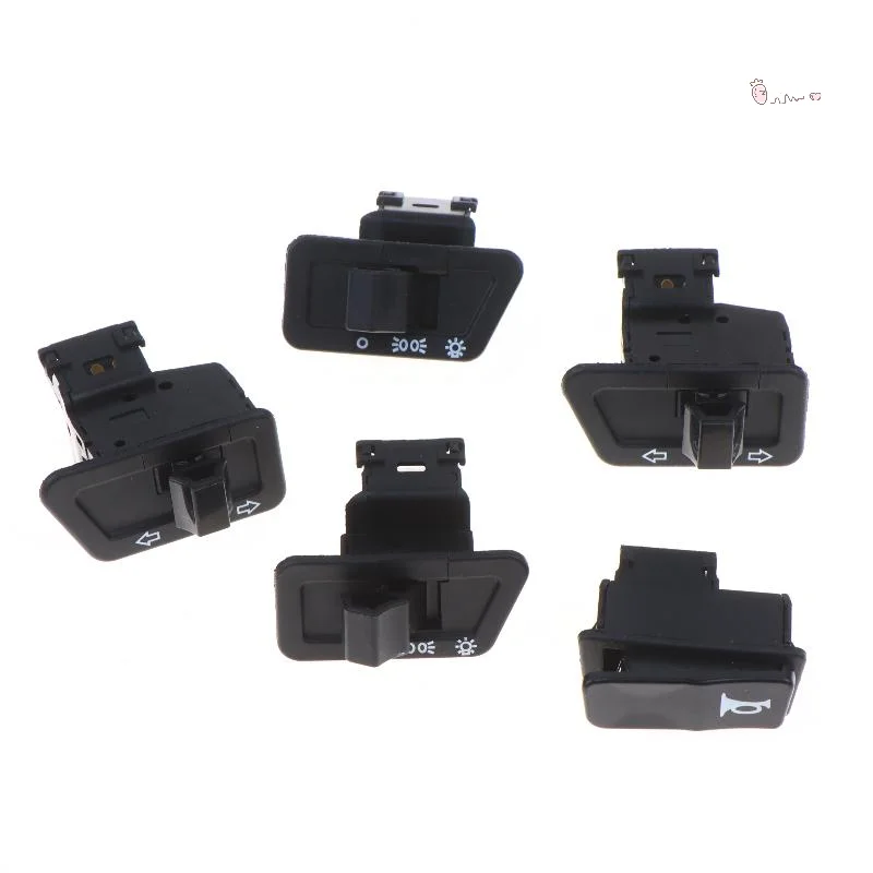 [X] Motorcycle Head Light Horn Dimmer Turn Starter Single Headlight Switch Button For ATV Moped Scooter
