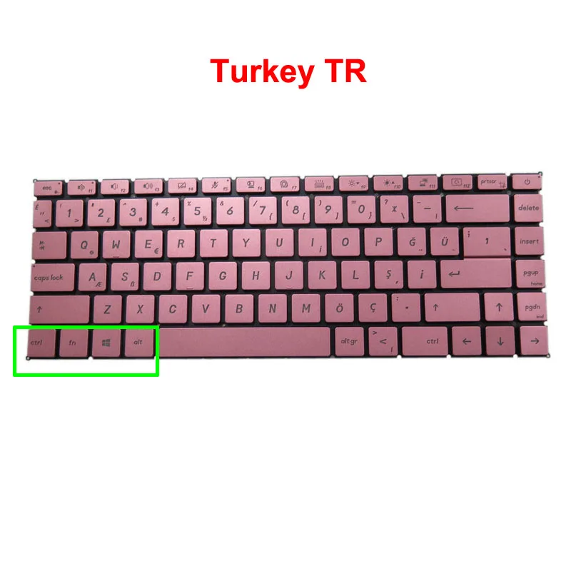 Laptop With Backlit Keyboard For MSI V190622CK1 TR S1N-2ETR801-SA0 S1N2ETR801SA0 Turkey TR Pink Without Frame New