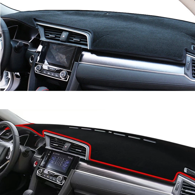 

Car Dash Mat Dashmat Dashboard Cover Sun Shade Dash Board Cover Carpet For Honda Civic 10th 2016 2017 2018 2019 2020 Accessories