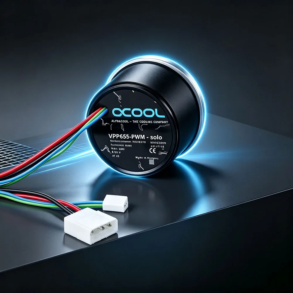 Alphacool Vpp 655 Laing PWM D5 Pump Core 3.7m Lift, 1500L/H ,800~4800RPM For Computer Water Cooling Loop Build