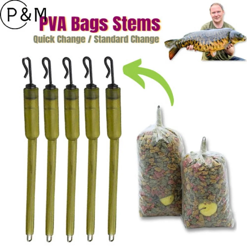 

PVA Bag Stems Quick Change Solid Bag Rigs Carp Fishing Tackle Accessories