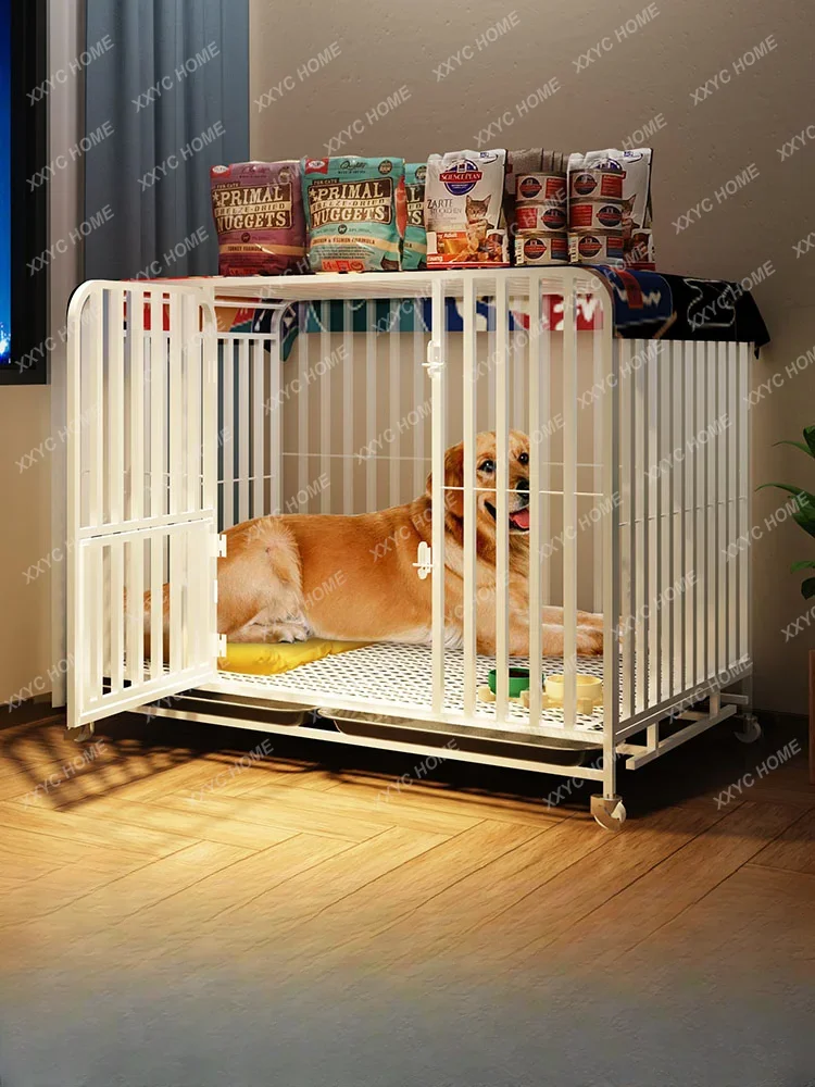 Jaula para perros de tamaño mediano y grande con inodoro, casa para mascotas, Villa para interiores, jaula para gatos, para Chat externo
