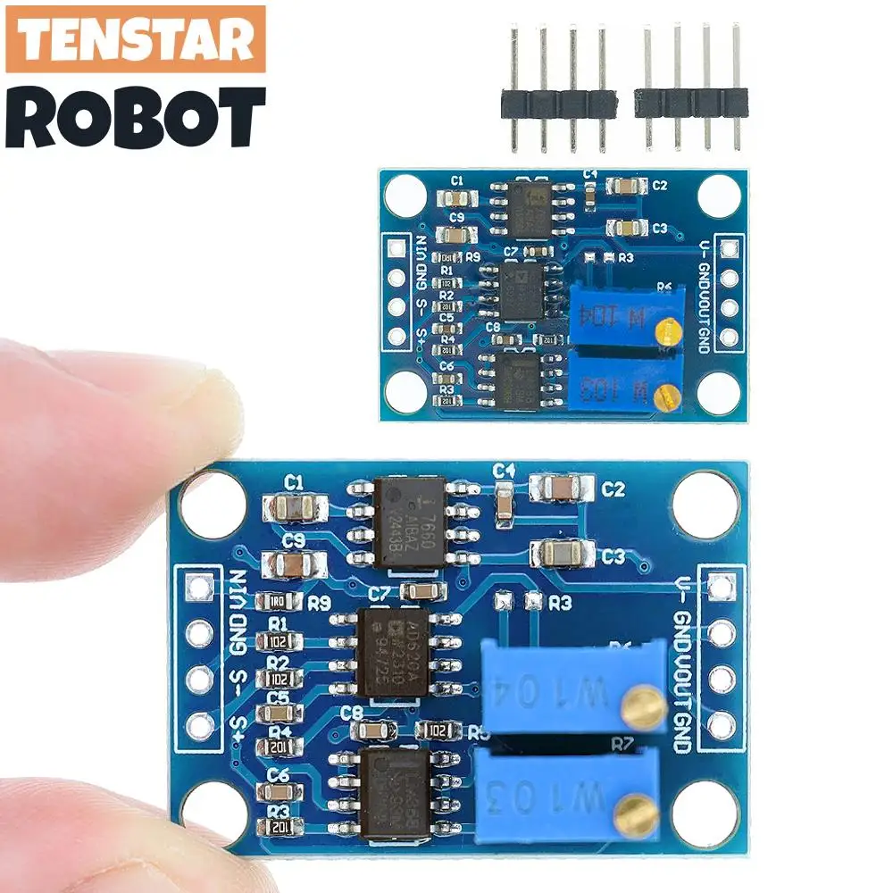 TENSTAR AD620 Microvolt MV Voltage Amplifier Signal Instrumentation Module Board 3-12VDC AD620ARZ Chip