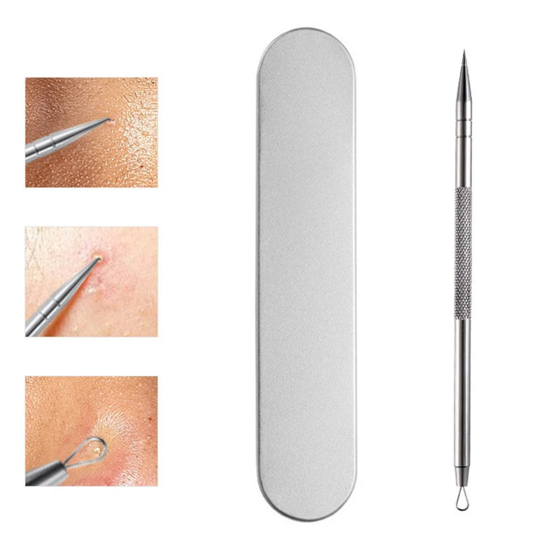 Removedor de espinillas, aguja para eliminación de acné, herramientas profesionales para manchas de espinillas, Extractor de Zit, cuidado de la piel Facial, belleza Facial