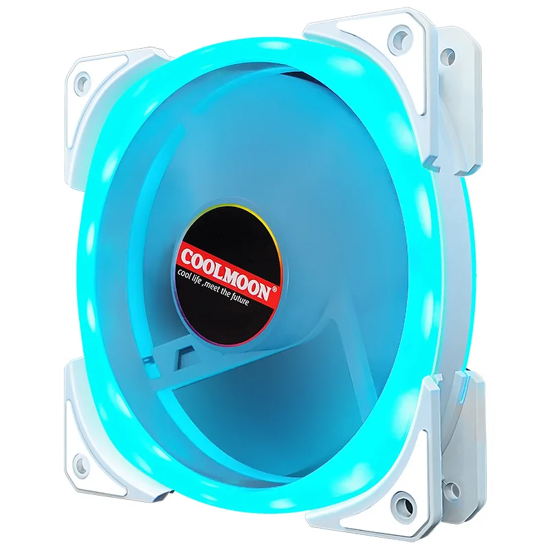 120 Mm Computer Case Fan RGB Fan Adjustable Colorful Lamp Light for Radiator Mute PC 120mm Fans Adjust Cooler Ventilador
