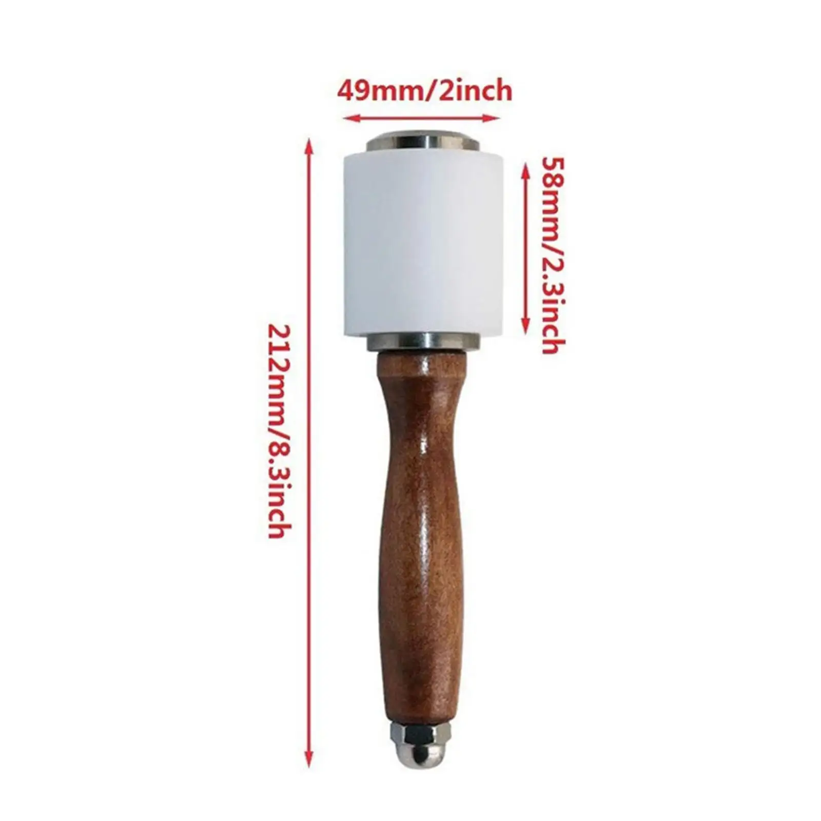 Leathercraft Nylon Hammer Sturdy Portable Mallet Supplies for Leather Tools Beginner Kit and DIY Projects