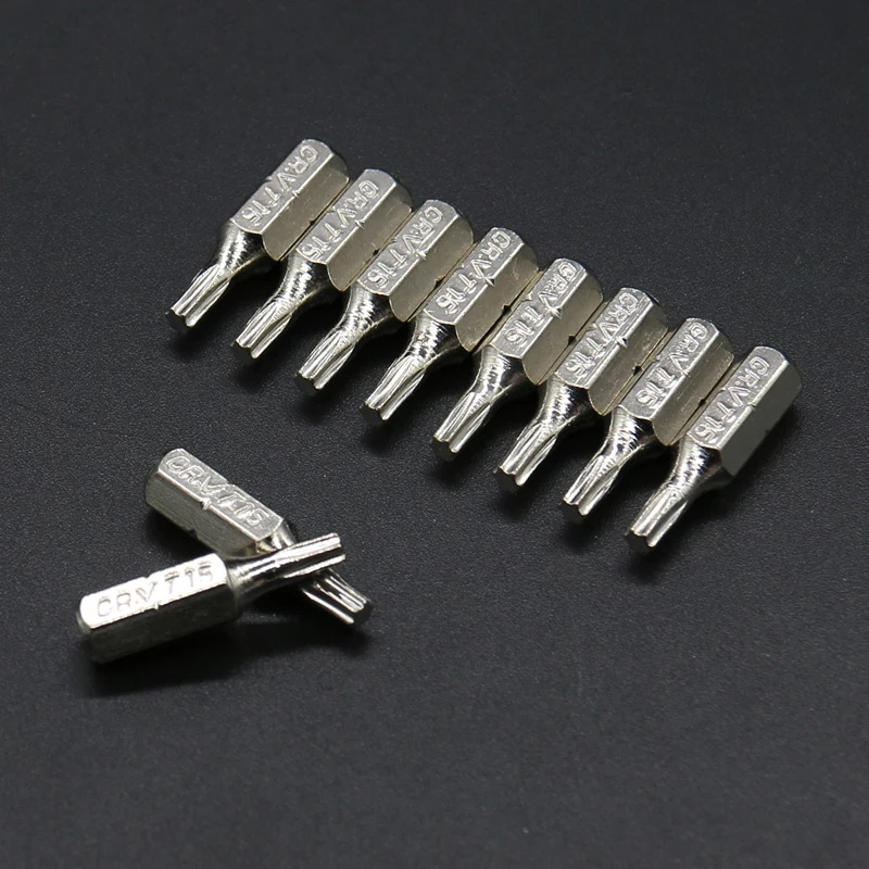 Jeu d'embouts de tournevis Torx T15, outils de réparation, kit de galvanoplastie, forets à tige hexagonale, outils à main domestiques électriques, 1/4 po, 25mm, 10 pièces