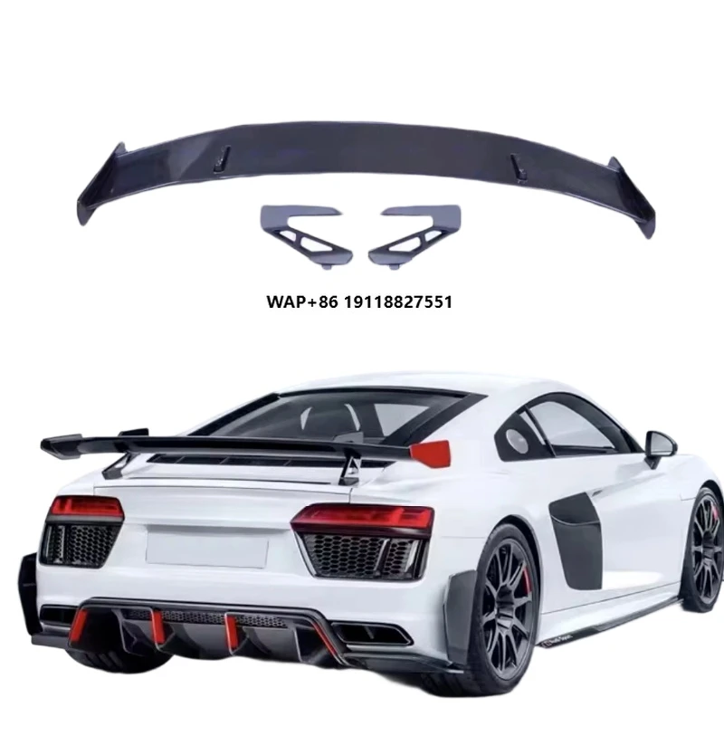 

P Style High Quality Carbon Fiber Rear Bumper Spoiler Wing with Easy Installation for R8 GT