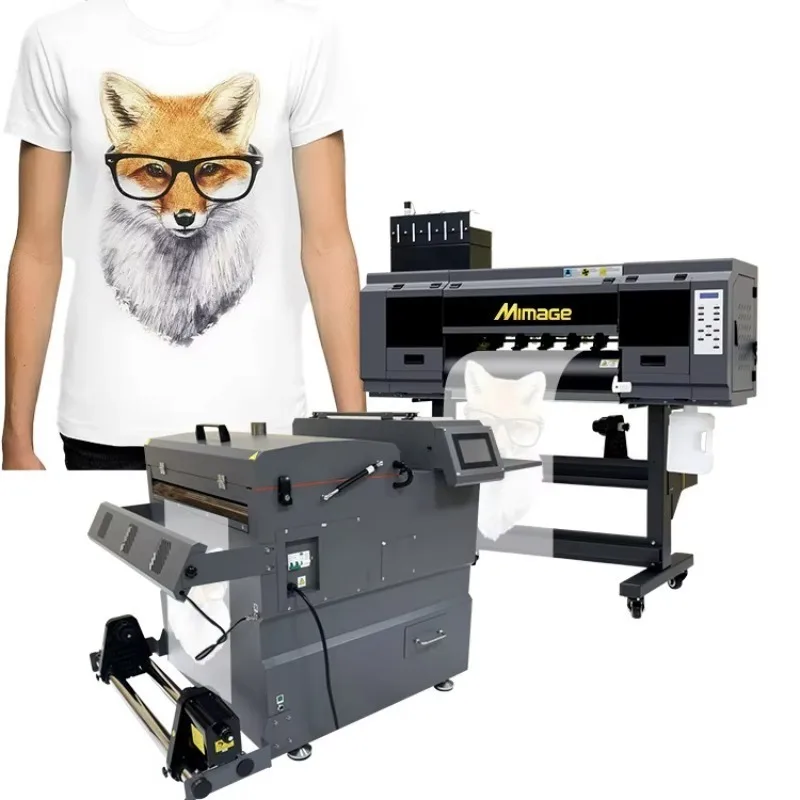 【Bestselling】【BestSelling】Hot Sell Mimage 60cm DTF Printer Direct to Film 2Head I3200A1/i1600/XP600 T-shirt Uniform Logo Customi view 2
