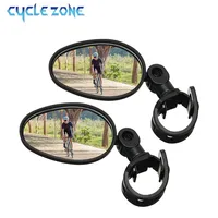 2 uds espejo retrovisor de bicicleta 360 grados ajustable giratorio Universal manillar de ciclismo espejos retrovisores para bicicleta de carretera MTB