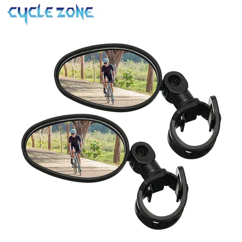 2 uds espejo retrovisor de bicicleta 360 grados ajustable giratorio Universal manillar de ciclismo espejos retrovisores para bicicleta de carretera MTB