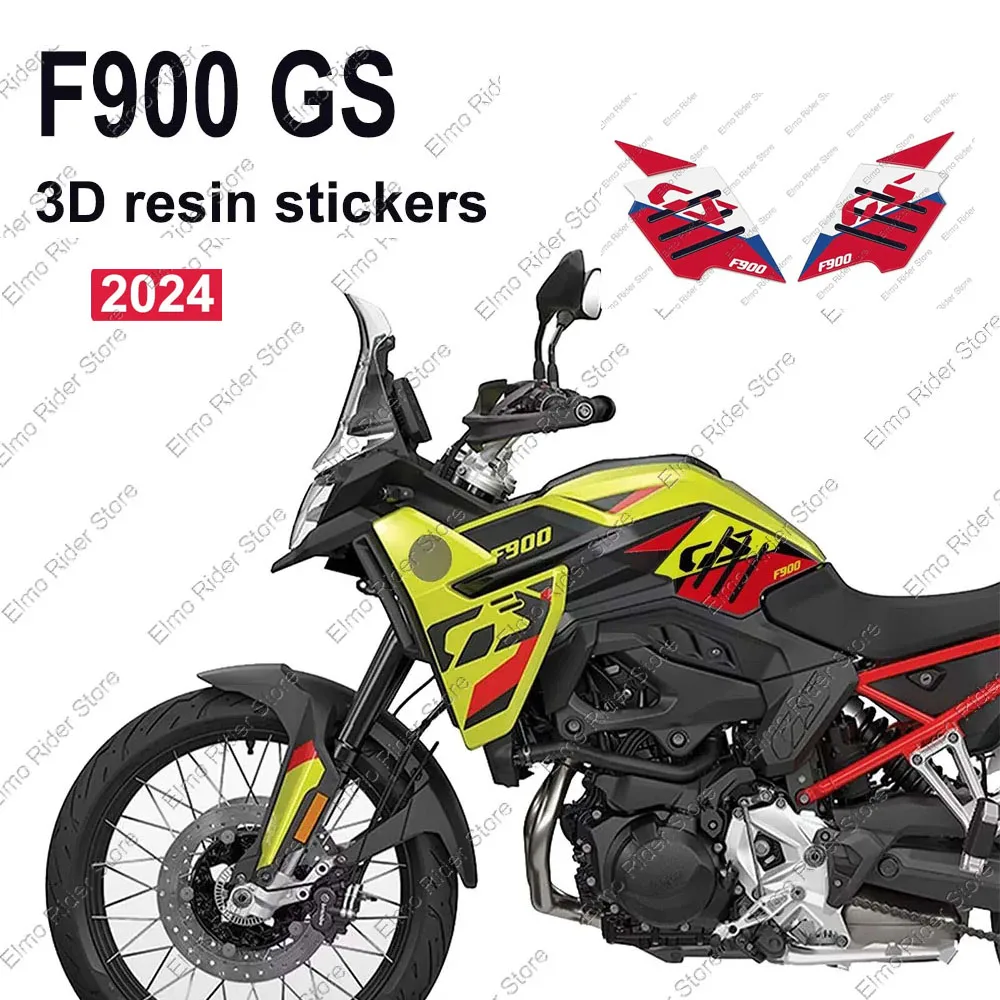 For BMW F900GS F900 GS F 900 GS 2024 3D Epoxy Resin Sticker Motorcycle Tank Pad Protector Stickers Tank Side Protection Sticker