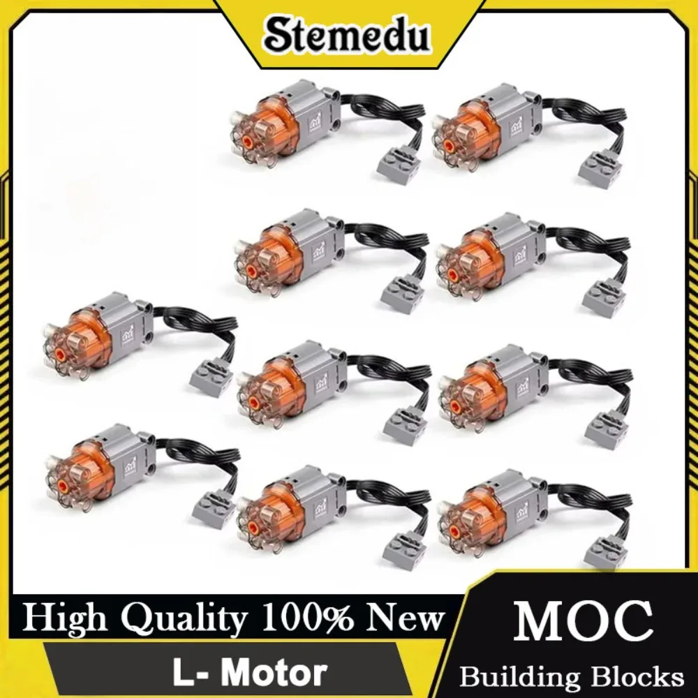 

L Motor Power Functions Building Blocks Set MOC Technical DIY Kit for RC Cars/Robots/Boats STEM Engineering Toys for Adults
