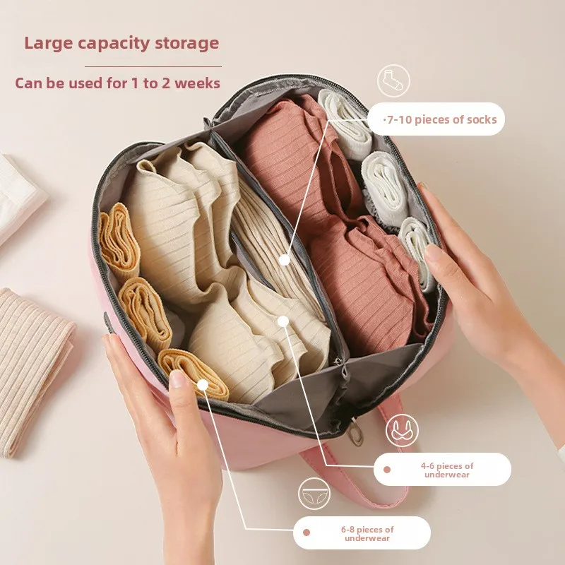 Underwear Storage Bag - Large Capacity, Waterproof, Hand-carryable Organizer for Luggage and Travel view 3