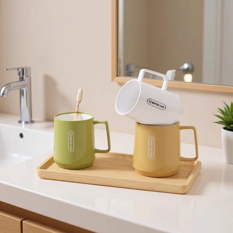 Creative Tooth Brushing Cup Large Washing Cup Single Layer Thickened Drop-resistant Plastic Tooth Cup Student Tooth Brushing Cup