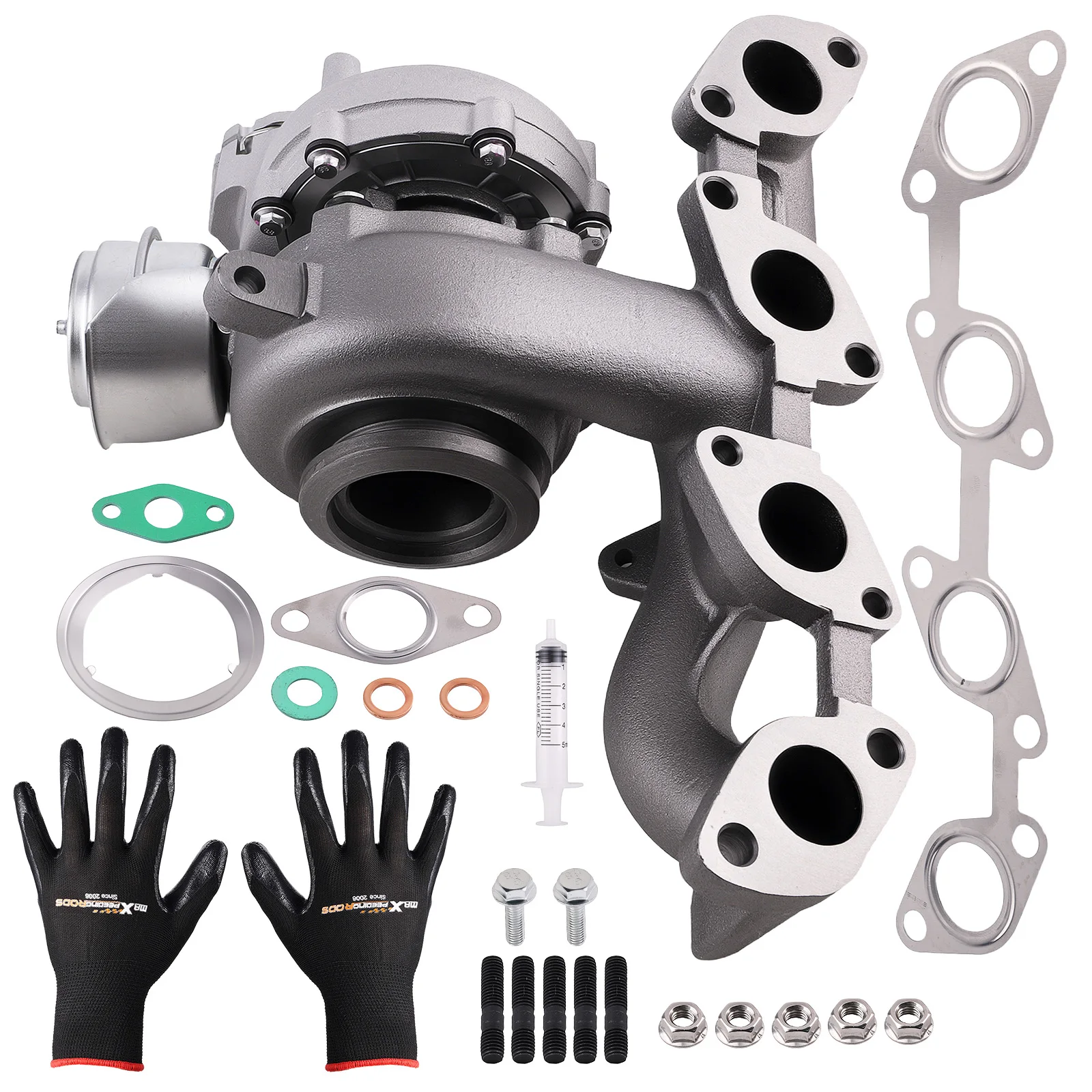 Turbolader mit Abgaskrümmer für VW Passat B6 136 PS 100 KW BKD/AVZ 724930-0008