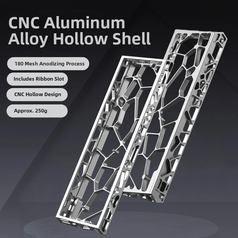 Magnetic Switch Keyboard Aluminum Case H60 Skeleton CNC Alloy Custom Mod Compatible with Wooting