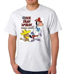 BABA LOOEY QUICK DRAW MCGRAW T-SHIRT HANNA BARBERA CARTOON ANIMATION