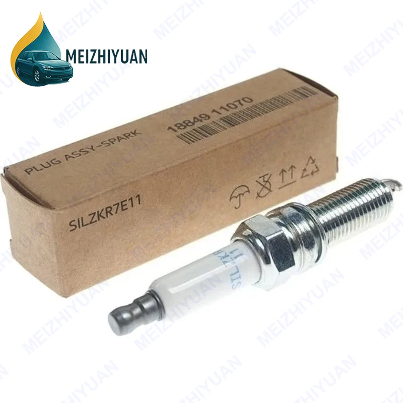 4/8Pcs 18849-11070 Iridium Spark Plug SILZKR7E11 for HYUNDAI SANTA FÉ Hyundai SONATA Kia SORENTO 2.4L 2010-2020 G4KJ G4KC