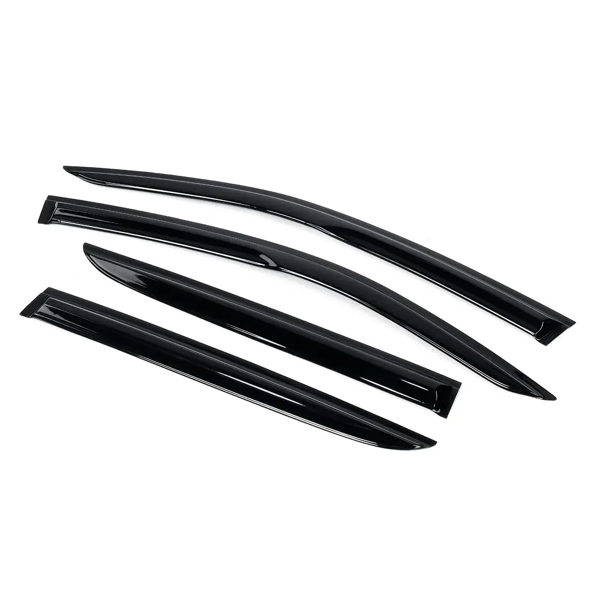 New 4x Black Tinted Car Side Window Visor Guard Vent Awnings Shelters Rain Guard For TOYOTA For C-HR For CHR 2017-2020 Body Kit