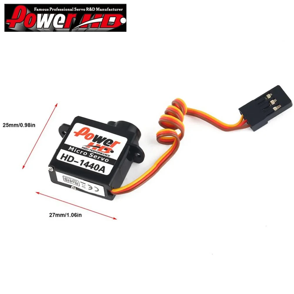 Power Hd HD-1440A 4.8-6.0V 0.8Kg Micro Mini Analoge Servo Compatibel Met Futaba/Jr Voor Rc Auto Voertuig Robot Vliegtuig Accessoires