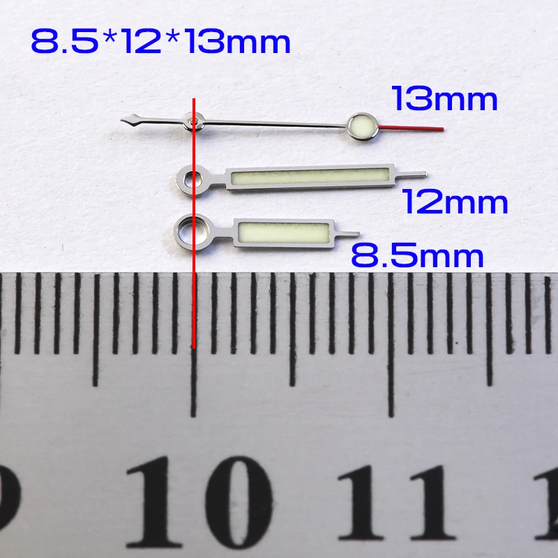 HEIMDALLR 8.5*12*13mmfor NH35/NH36 Automatic movement Watch Hand Turtle 6105 6309 8110 C3 Luminous watch hand Diving watch hands
