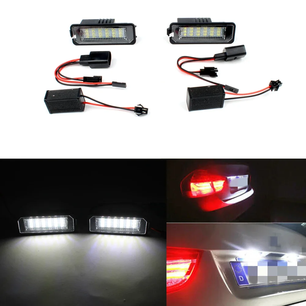 2 Pcs LED license plate lights For VW Golf 4 MK4 1998 1999 2000 2001 2002 models(Including GTI, R32 and Rabbit)