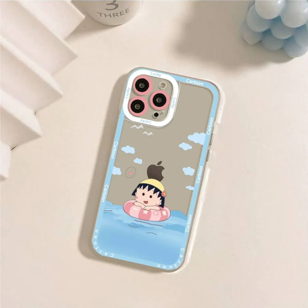 C-Chibi Cartoon M-Maruko C-Chan Phone Case For IPhone 11,12,13,14,15,15 Pro,13 Promax,14 Plus,15 Mini