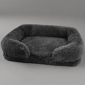 

Winter Plush Large Dog Bed Rectangular Washable Fluffy Pet Cushion Mat For Big And Dogs Cats Comfortable Warm Kennel House