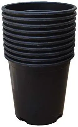 

1-15 Gallon Nursery Pots, Durable HDPE Plastic Plant Containers for Soil or Hydroponics