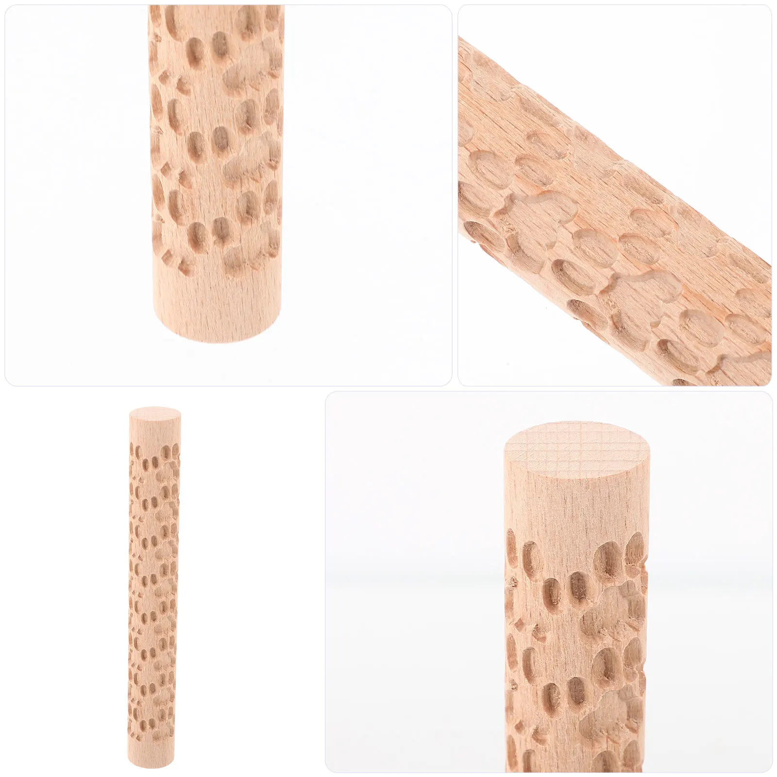 

Clay 6 Inch Texture For Polymer Clay Diy Crafts Embossing Pottery Tools Embossing Roller Stick Decorative Roller