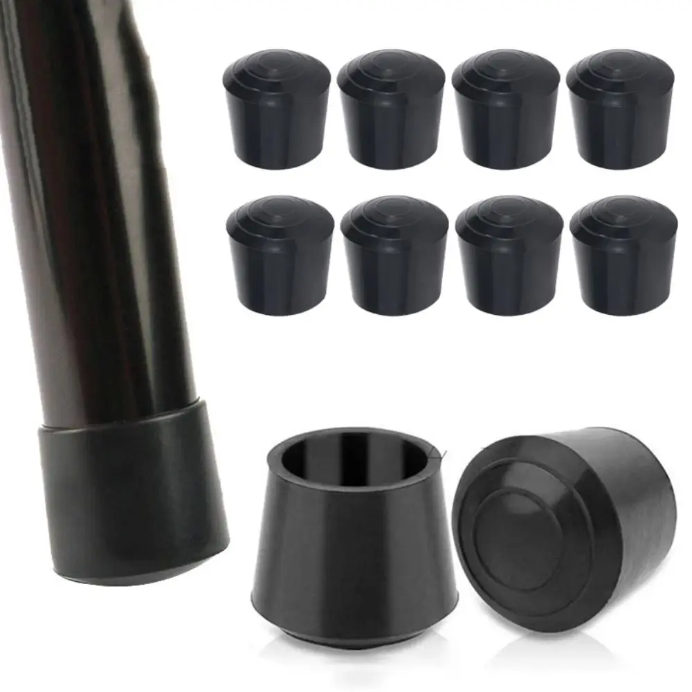 8pcs Home Decor Anti-slip Chair Leg Caps Wear-resistant Round Rubber Feet Protector Table Legs Socks Furniture Accessories