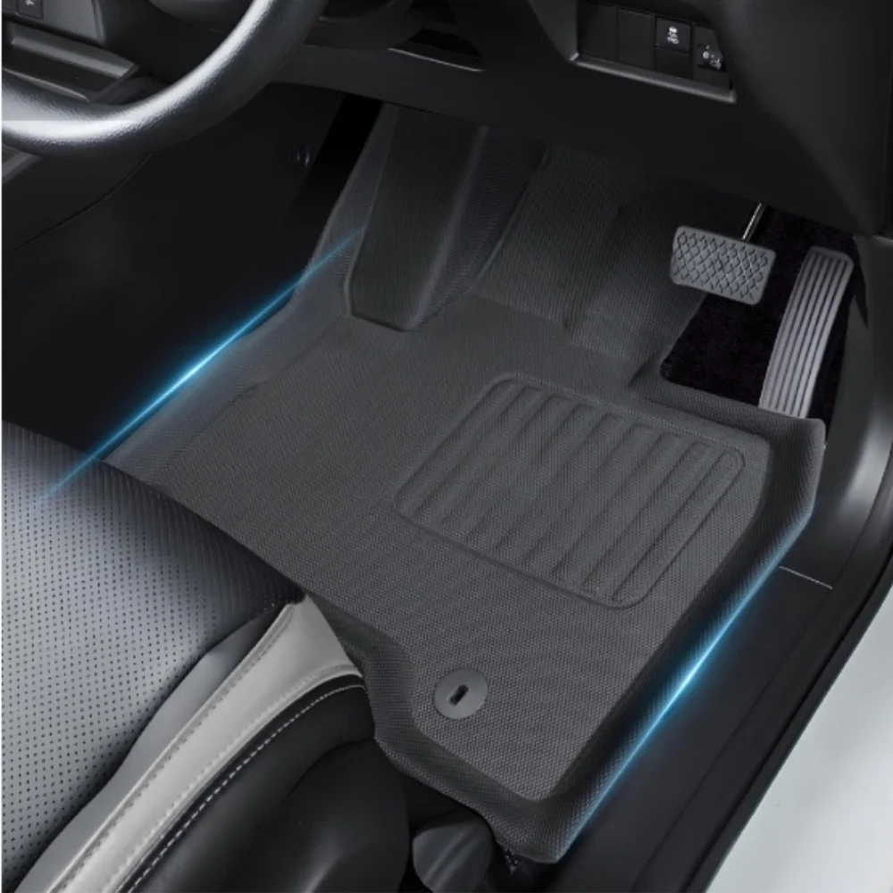 XPE Floor Mats for Kia EV5 2024 2025,All Weather Floor Liner 3D 1st & 2nd Row Floor Mat Accessories(Only fit for Right Rudder)