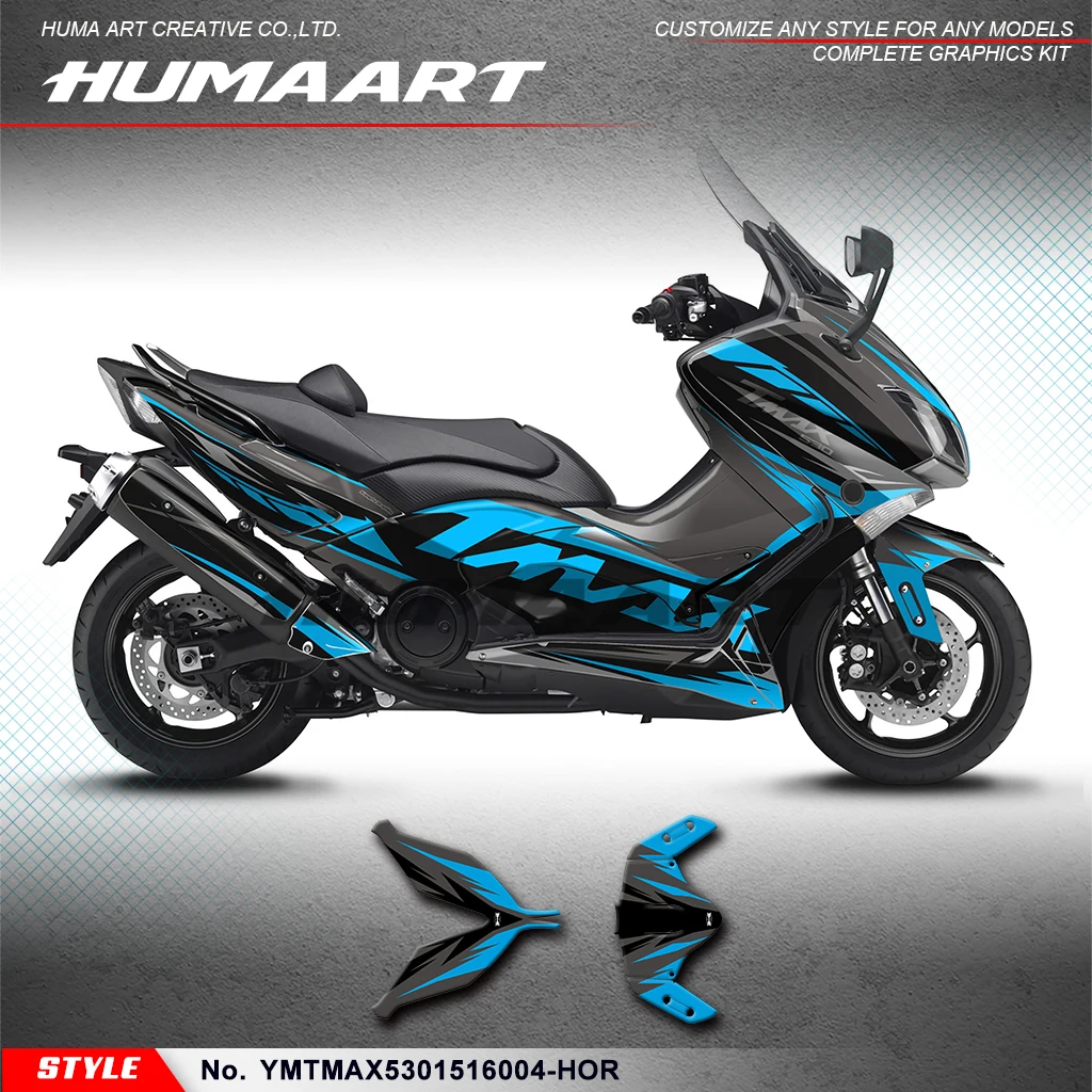 

Прочные виниловые наклейки на мотоцикл huпера для Yamaha TMAX 530 2015-2016, YMTMAX5301516004-HOR