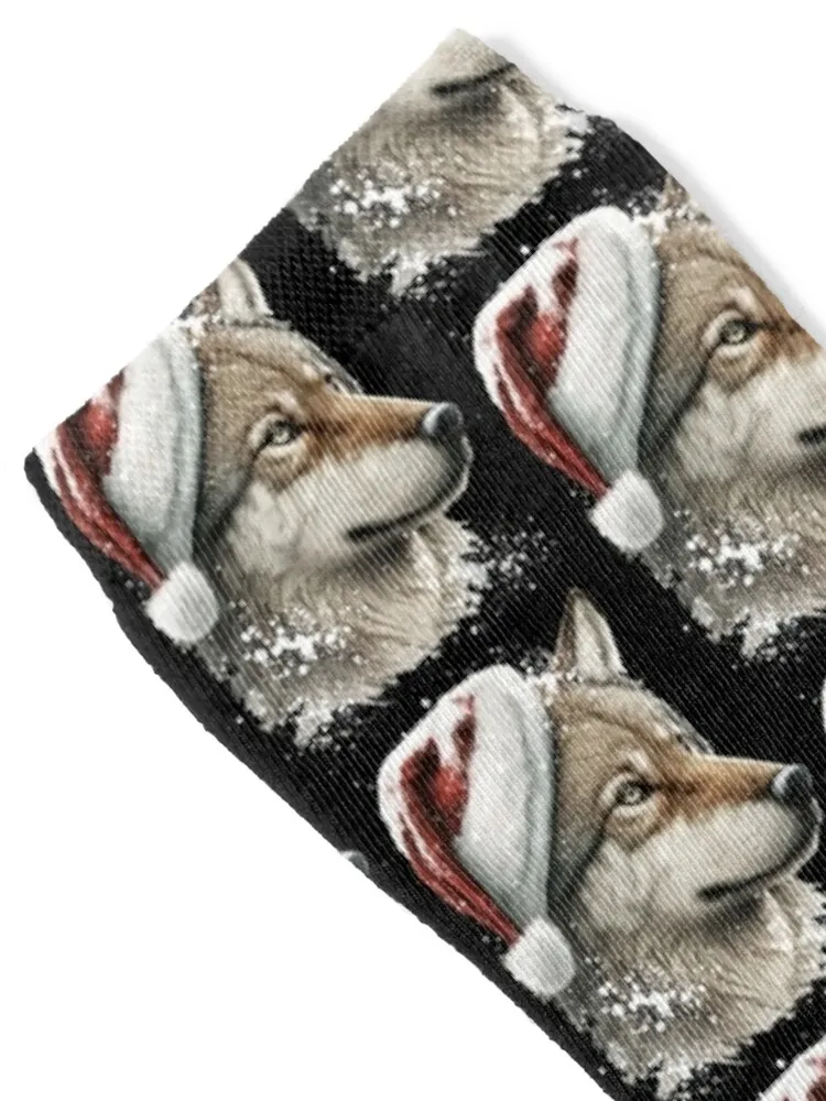 Christmas wolf Socks men cotton high quality cycling Socks Ladies Men's