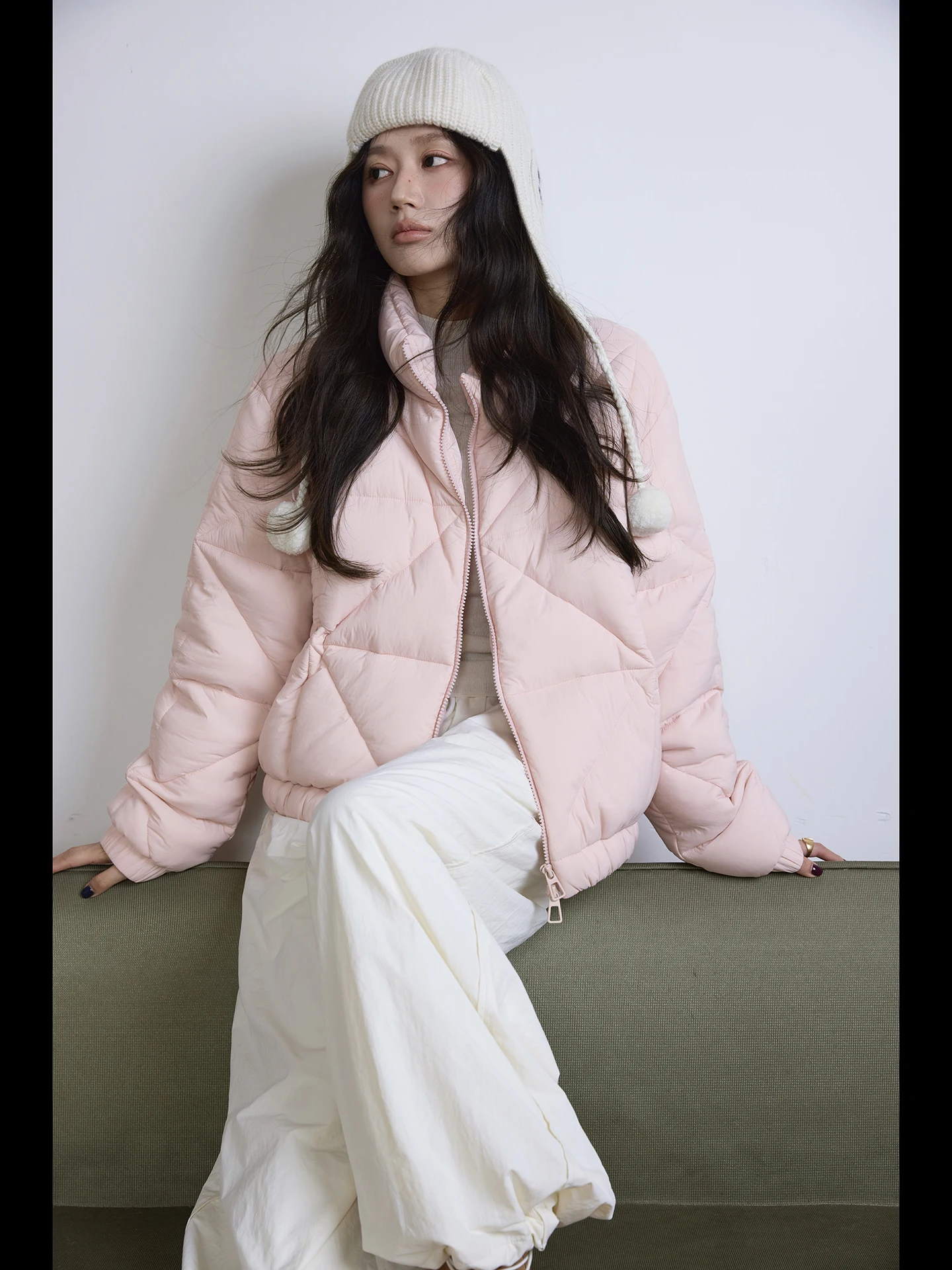 

Женская повседневная утепленная куртка-пуховик с воротником-стойкой, 90% белый пух, стеганая, теплая, модная верхняя одежда