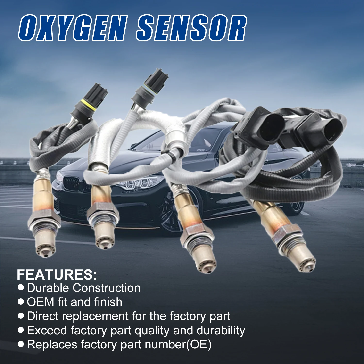 Front & Rear Lambda Oxygen Sensor For E60 E61 E90 323i 523I 530I 530xi 730i 11787569968 11787544655 11787558055 11787558073